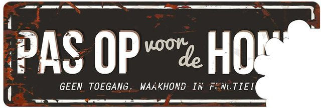 Produktbild von Plakatwand Achtung Hund n D&D Home