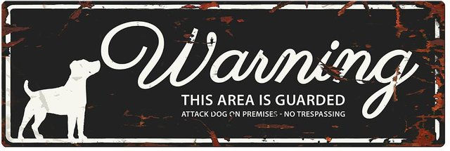Produktbild von Plakatwand Achtung Hund n D&D Home