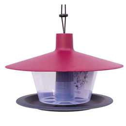 Plastia Vogelfutterhaus Finch rot/anthrazit – Bild 1 von 3