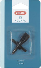 Produktbild von Plastikhahn mit 2 Ausgängen für Aquarien Zolux