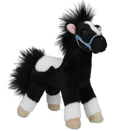 Plüschpferd Schwarz/Weiß – Bild 1 von 3