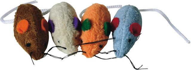 Produktbild von Plüschspielzeug für Katzen, Polar-Maus + Katzenminze Martin Sellier (x4)