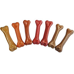 Produktbild von PLUTOS® Käse & Hühnchen Kauknochen für Hunde - 10 x 1 Stk.