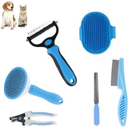 Produktbild von PODOFO Fellbürsten-Set für Hunde und Katzen 6-teilig