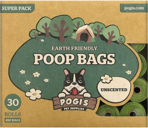 Produktbild von Pogi Hundekotbeutel ohne Duft, auslaufsicher und robust - 30 x 15 Stk.