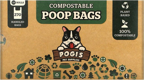Produktbild von Pogi's Pet Supplies Kompostierbare Katzenstreubeutel - 18 x 15 Stk.