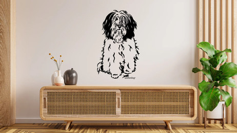 Produktbild von Polski Owczarek Nizinny PON Wandtattoo Wandsticker Wandaufkleber Wanddekoration