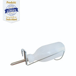 Produktbild von Polyflasche mit Edelstahl-röhrchen gerade - 0,25 Liter