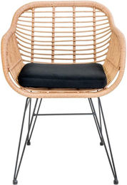 Produktbild von Polyrattan-Sessel mit Kissen und Beinen House Nordic Trisete