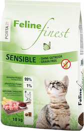 Produktbild von Porta 21 Feline Finest Sensible Grain Free Trockenfutter für Katzen - 2 x 10 kg