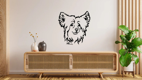 Produktbild von Powder Puff Kopf Wandtattoo Wandbild Wandsticker Wandaufkleber Wanddekoration