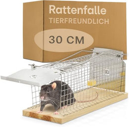 Praknu Kleintierkäfig Lebendfalle 30 cm für Ratten und Mäuse – Bild 1 von 7