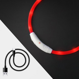 Produktbild von PRECORN LED Hunde-Halsband aus Silikon, aufladbar per USB-C - 1 Stk.