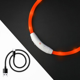 Produktbild von PRECORN LED Hunde-Halsband aus Silikon, aufladbar per USB-C