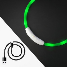 Produktbild von PRECORN LED Silikon Hundehalsband aufladbar USB-C - 1 Stk.