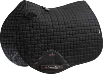 Premier Equine Satteldecke für Pferde Baumwolle Uni Close Contact GP – Bild 1 von 4