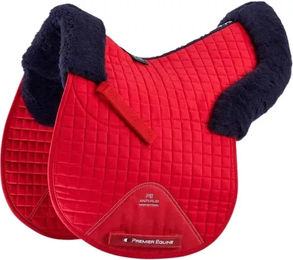 Premier Equine Sattelunterlage aus synthetischem Schafsfell GP/Jump Numnah – Bild 1 von 5