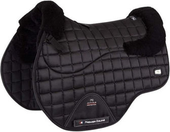 Premier Equine Sattelunterlage für Pferde Satin und Wolle Atlantis CC – Bild 1 von 2