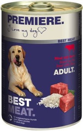 Produktbild von PREMIERE Best Meat Adult Rind und Reis - 6 x 400 g