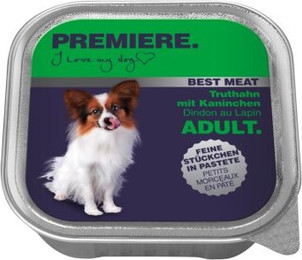 Produktbild von PREMIERE Best Meat Adult Truthahn mit Kaninchen - 64 x 100 g