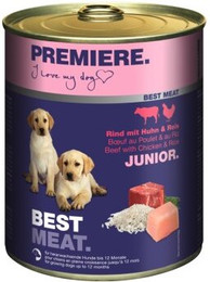 Produktbild von PREMIERE Best Meat Junior Huhn und Rind - 24 x 800 g