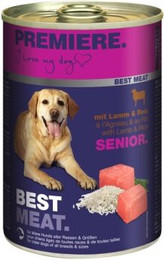 Produktbild von PREMIERE Best Meat Senior Lamm und Reis - 6 x 400 g