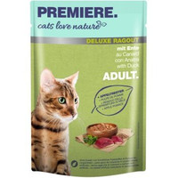 Produktbild von PREMIERE cats love nature Deluxe Ragout Ente - 96 x 100 g