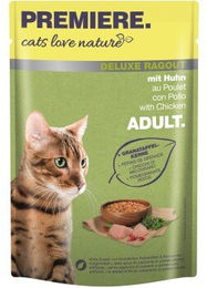 Produktbild von PREMIERE cats love nature Deluxe Ragout mit Huhn - 24 x 100 g
