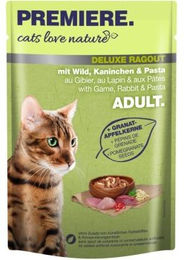 Produktbild von PREMIERE cats love nature Deluxe Ragout mit Wild, Kaninchen und Pasta - 48 x 100 g