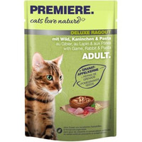 Produktbild von PREMIERE cats love nature Deluxe Ragout mit Wild, Kaninchen und Pasta - 96 x 100 g