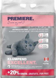 Produktbild von PREMIERE Excellent Babypuder Klumpstreu - 14,4 kg