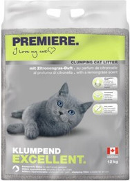 Produktbild von PREMIERE Excellent Zitronengras Klumpstreu - 12 kg