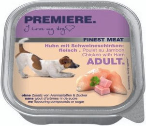 Produktbild von PREMIERE Finest Meat Nassfutter Hund Adult Huhn mit Schinken - 20 x 150 g