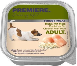 Produktbild von PREMIERE Finest Meat Nassfutter Hund Adult Huhn und Reis - 40 x 150 g