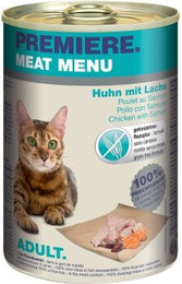 Produktbild von PREMIERE Meat Menu Adult Huhn mit Lachs - 6 x 400 g