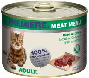 Produktbild von PREMIERE Meat Menu Adult Rind mit Reh - 24 x 200 g
