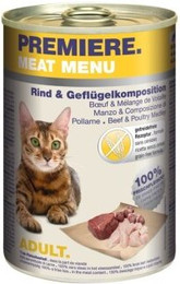 Produktbild von PREMIERE Meat Menu Adult Rind und Geflügelkomposition - 6 x 400 g