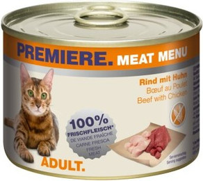 Produktbild von PREMIERE Meat Menu Adult Rind und Huhn - 12 x 200 g