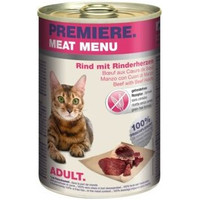 Produktbild von PREMIERE Meat Menu Adult Rinderherzen - 24 x 400 g