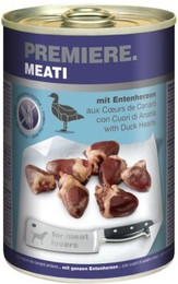 Produktbild von PREMIERE Meati Entenherzen Nassfutter für Hunde - 12 x 400 g