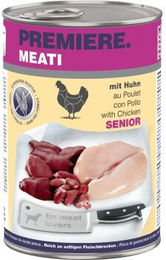 Produktbild von PREMIERE Meati Nassfutter Hund, Senior, Huhn 6x400 g