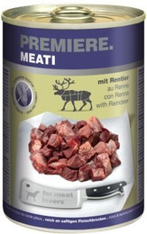 Produktbild von PREMIERE Meati Rentier Nassfutter für Hunde - 6 x 400 g