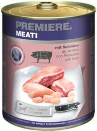 Produktbild von PREMIERE Meati Schinken Nassfutter für Hunde - 12 x 800 g