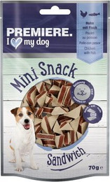 Produktbild von PREMIERE Mini Sandwich Huhn und Fisch - 5 x 70 g