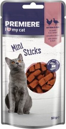 Produktbild von PREMIERE Mini Sticks Huhn mit Ente - 7 x 50 g