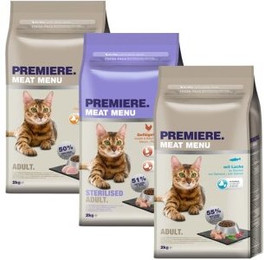 Produktbild von PREMIERE Mixpaket Katzenfutter - 3 x 2 kg
