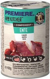 Produktbild von PREMIERE RAW KITCHEN Nassfutter Hund Adult Ente - 12 x 400 g