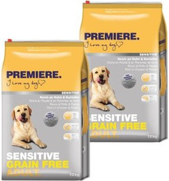 Produktbild von PREMIERE Sensitive Grain Free Adult Huhn - 2 x 12 kg
