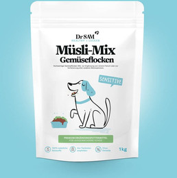 Produktbild von Premium Müsli-Mix Gemüseflocken für Hunde, 1 kg