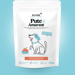 Produktbild von Premium Trockenfutter Pute & Amarant für Hunde - 1,8 kg